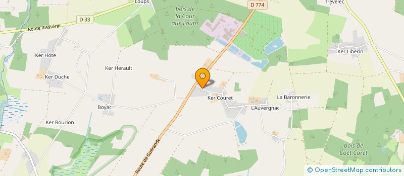 localisation de l'entreprise COMLAUR à HERBIGNAC
