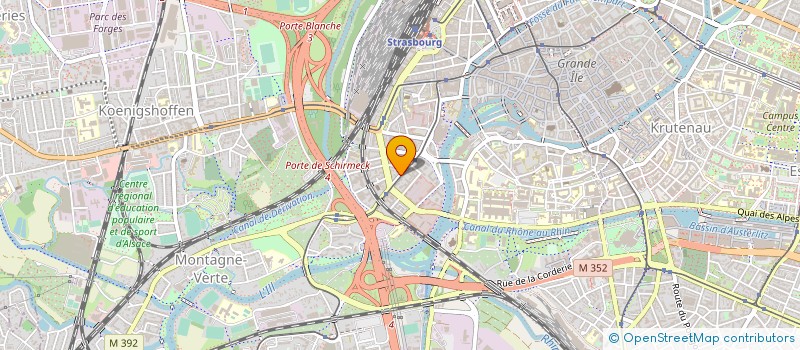localisation de l'entreprise COMLINE à STRASBOURG