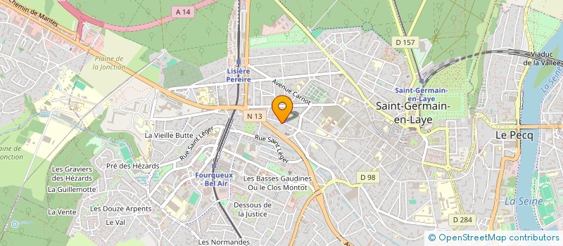 localisation de l'entreprise COMLOG  SAINT-GERMAIN-EN-LAYE