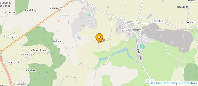 localisation de l'entreprise COMM'4 SARL à OMBREE D'ANJOU