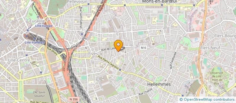 localisation de l'entreprise COMM CENTER à LILLE