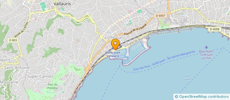 localisation de l'entreprise COMM'EASY à VALLAURIS