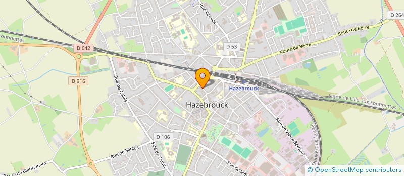 localisation de l'entreprise COMM'EN FLANDRES  HAZEBROUCK