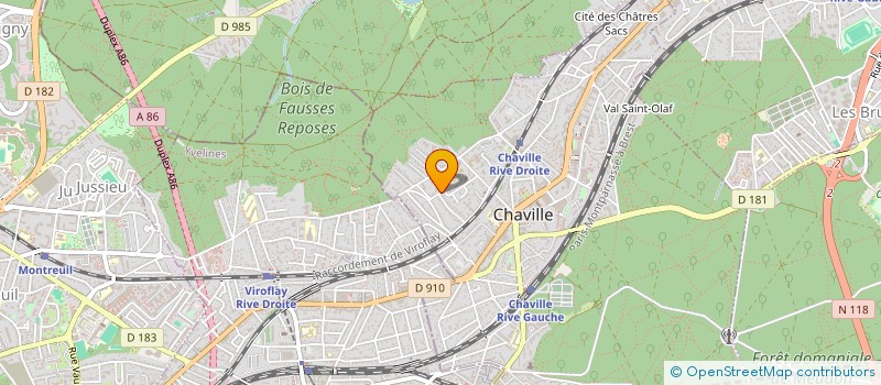 localisation de l'entreprise COMM GEST ADMINIST à CHAVILLE
