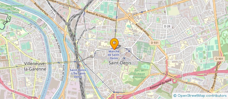 localisation de l'entreprise COMM'ICARE à SAINT-DENIS