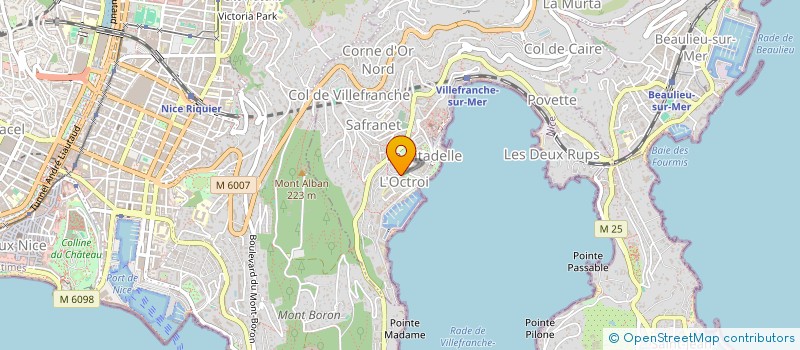 localisation de l'entreprise COMM IMM VILLA DELLA ROBBIA  SAINT-JEAN-CAP-FERRAT