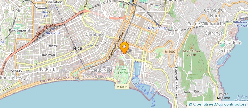 localisation de l'entreprise COMM IMMOBILIERE 6 PASS SEGURANE à NICE