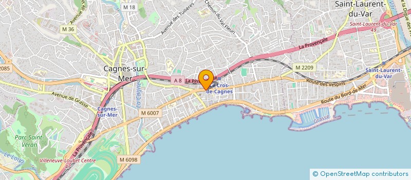 localisation de l'entreprise COMM IMOBILIERE LE MARESOL  CAGNES-SUR-MER
