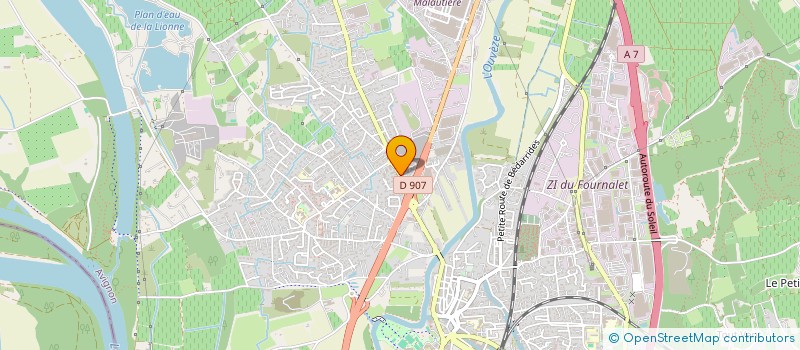 localisation de l'entreprise COMM'INVEST  SORGUES