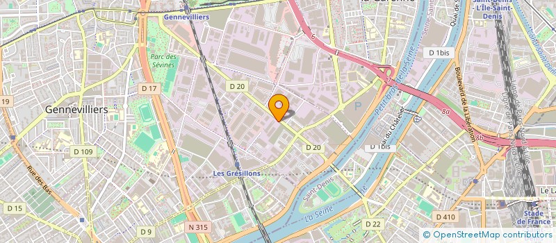 localisation de l'entreprise COMM NEGOCE TRANSACTION IMMOB à GENNEVILLIERS