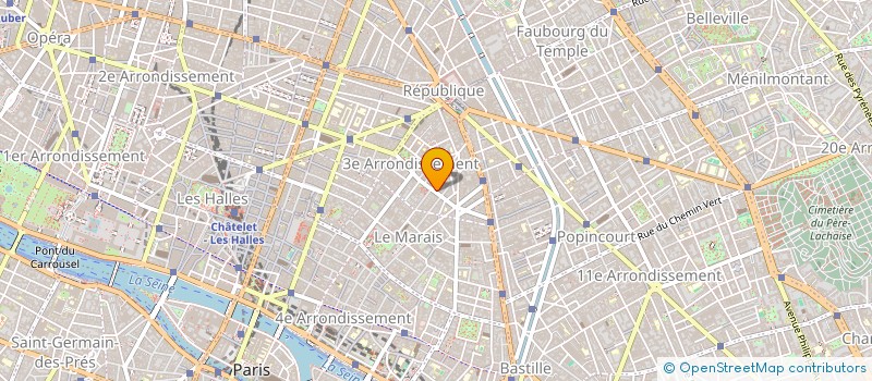 localisation de l'entreprise COMM NON SEDENTAIRE FRANCE à PARIS