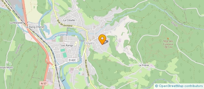 localisation de l'entreprise COMM NOUS  ELOYES