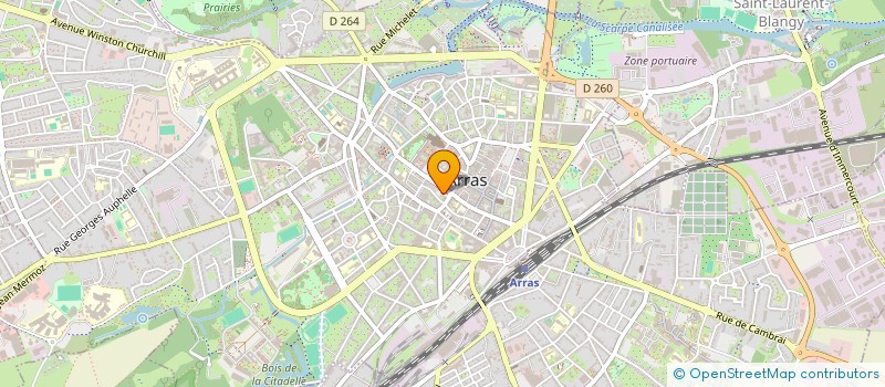 localisation de l'entreprise COMM.ON à ARRAS