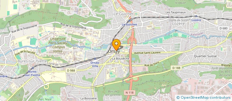 localisation de l'entreprise COMM'ORSAY à ORSAY