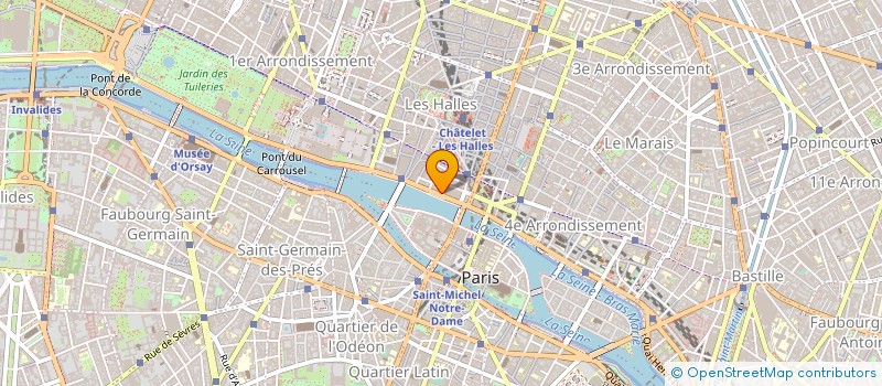 localisation de l'entreprise COMM QUAI MEGISSER AV VICTORIA à PARIS