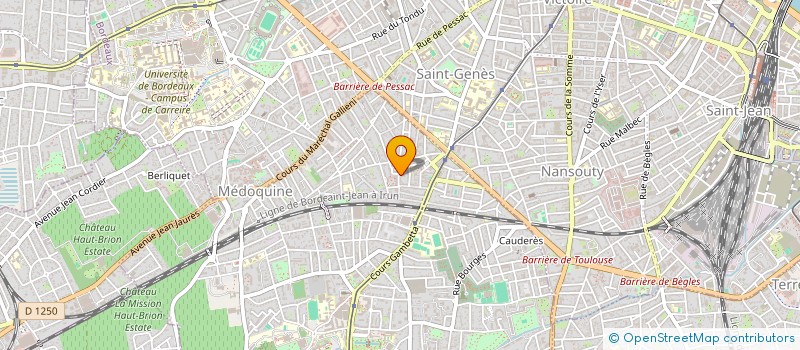 localisation de l'entreprise COMM SANTE à TALENCE