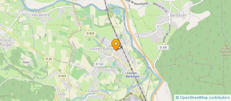 localisation de l'entreprise COMM SYND FORESTIERE VALLEE DE BAROUSSE  MAULEON-BAROUSSE