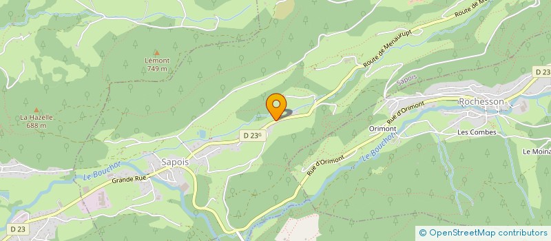 localisation de l'entreprise COMM SYND GESTION BIENS INDIVIS COM...  SAPOIS