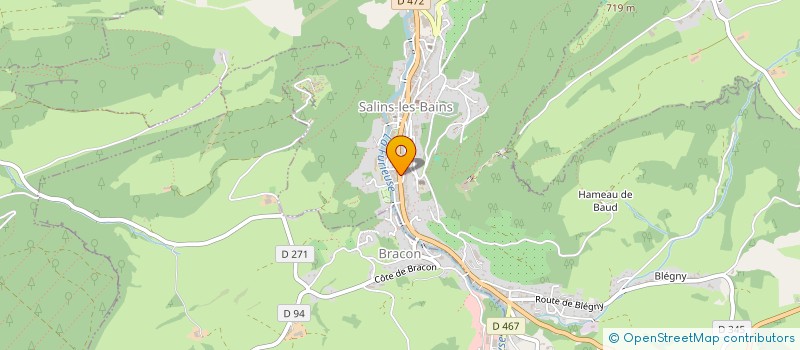 localisation de l'entreprise COMM'UNE EPICERIE à SALINS-LES-BAINS