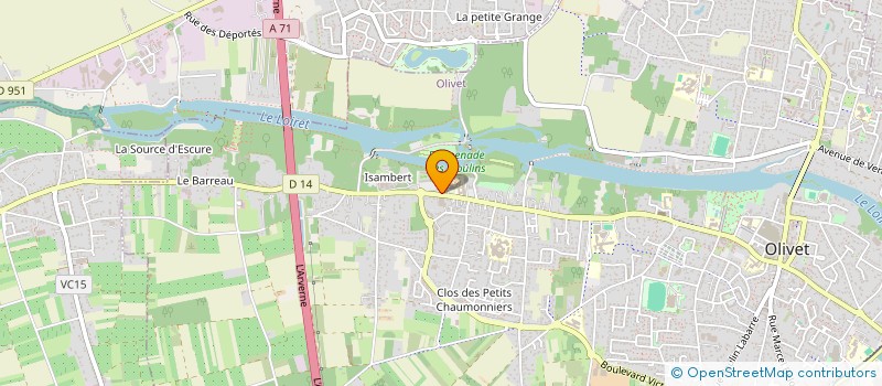 localisation de l'entreprise COMM'UNE EPICERIE à OLIVET
