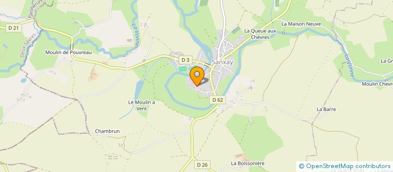 localisation de l'entreprise COMM1  CELLE-L'EVESCAULT