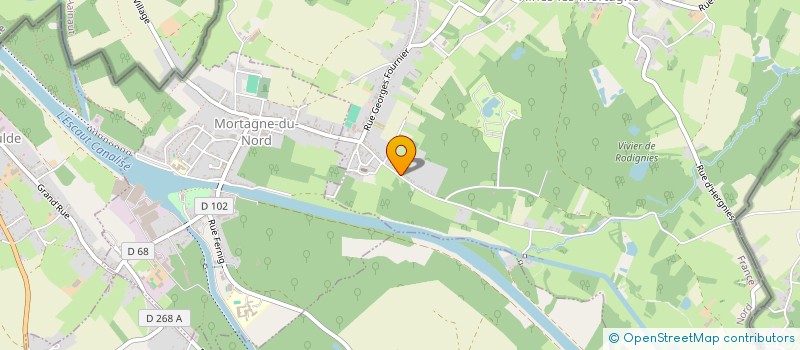 localisation de l'entreprise COMMANDANT CHAUMONOT  FLINES-LES-MORTAGNE