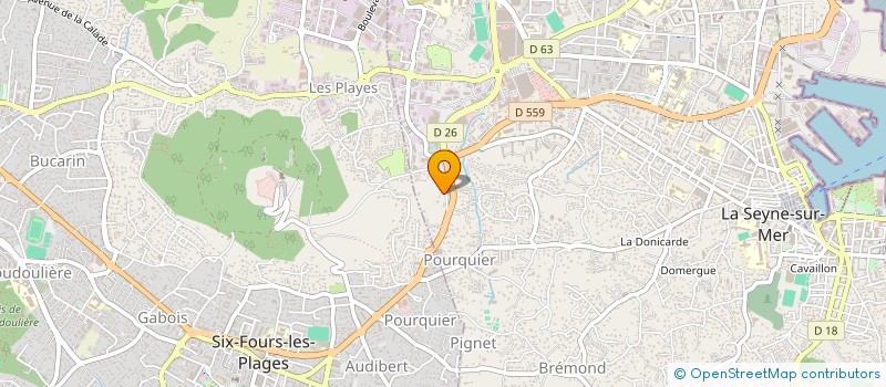 localisation de l'entreprise COMMANDANTE LE MISTRAL à LA SEYNE SUR MER