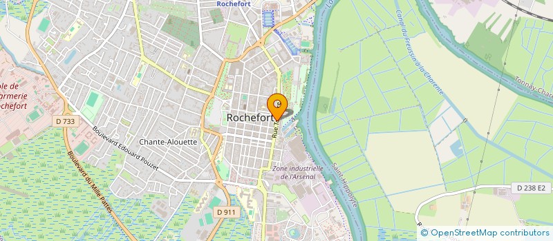 localisation de l'entreprise COMMANDEMENT ECOLES DE LA GENDARMERIE à ROCHEFORT