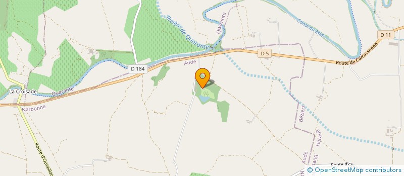 localisation de l'entreprise COMMANDERIE DES HOSPITALIERS  OUVEILLAN