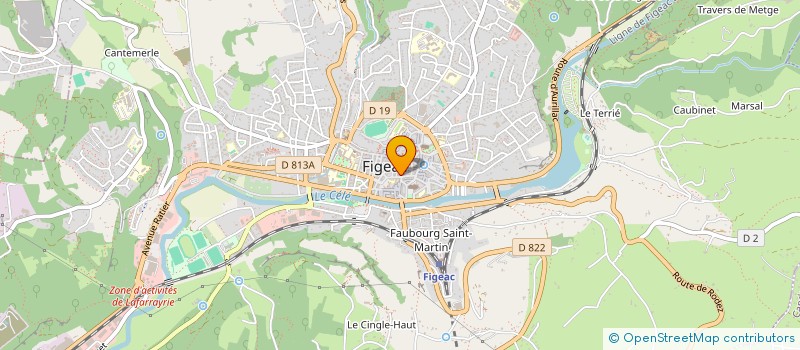 localisation de l'entreprise COMMANDERIE DES TEMPLIERS  FIGEAC