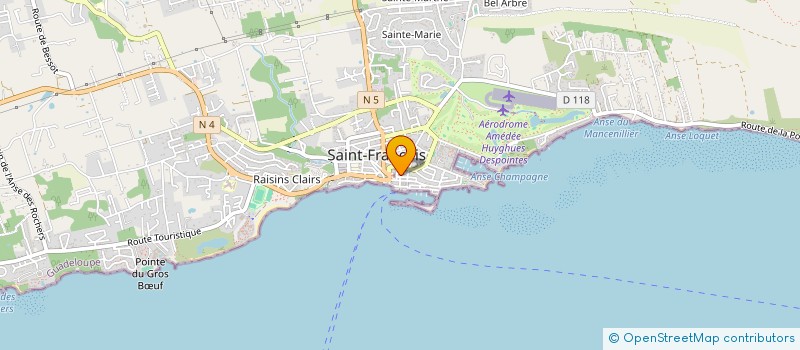 localisation de l'entreprise COMMANDES SERVICES & PLUS à SAINT-FRANCOIS
