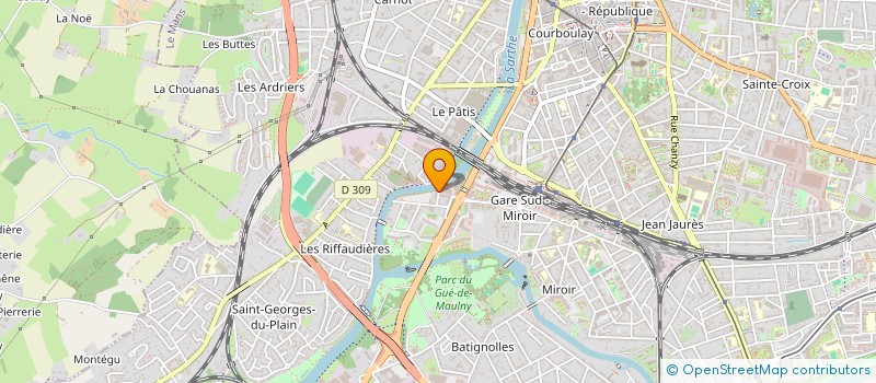 localisation de l'entreprise COMME 1 TRAIT  LE MANS