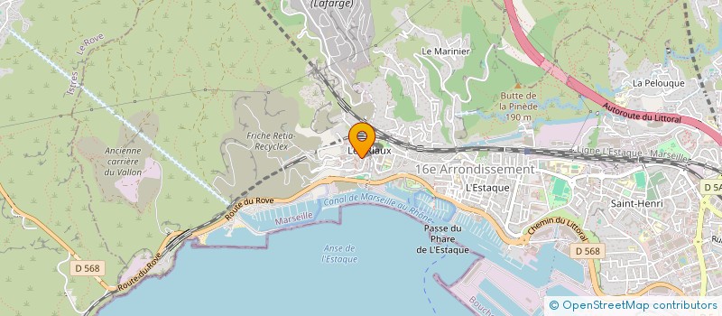 localisation de l'entreprise COMME 4  MARSEILLE 16EME