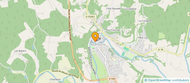 localisation de l'entreprise COMME A LA MAISON à BRANTOME EN PERIGORD