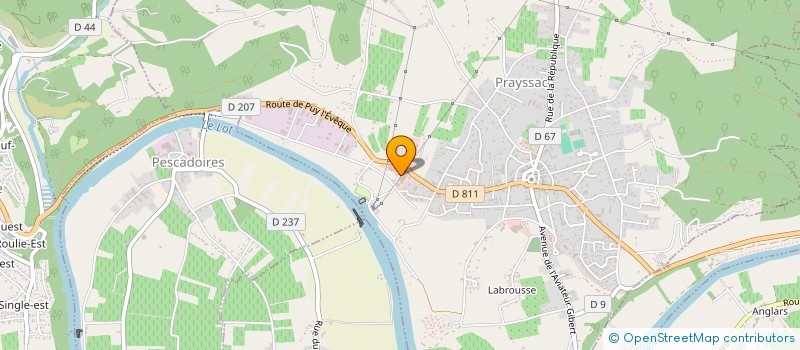 localisation de l'entreprise COMME A LA MAISON  PRAYSSAC