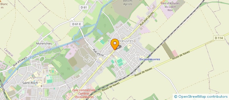 localisation de l'entreprise COMME A LA MAISON  ESCAUDUVRES