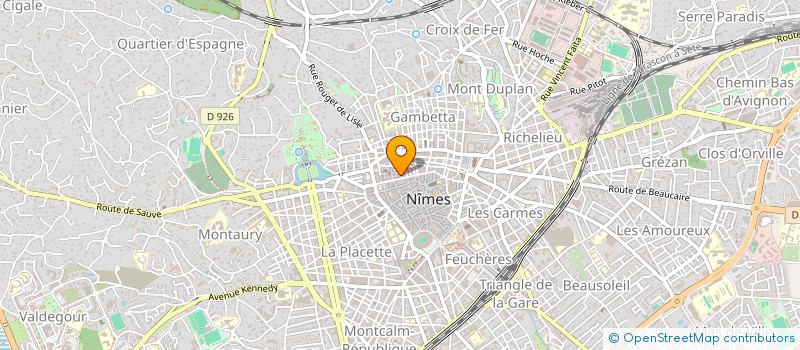 localisation de l'entreprise COMME CA  NIMES