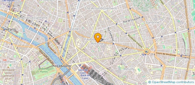 localisation de l'entreprise COMME CA  PARIS