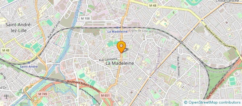 localisation de l'entreprise COMME CHEZ SOIE à LA MADELEINE