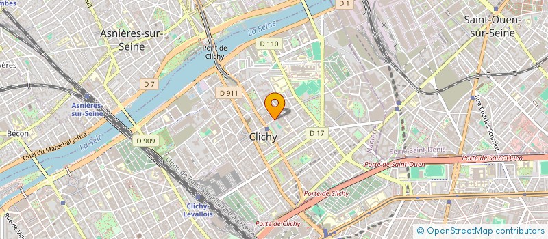localisation de l'entreprise COMME CHEZ VOUS à CLICHY