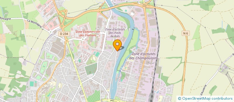 localisation de l'entreprise COMME CHEZ VOUS à AUXERRE