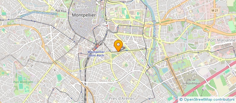 localisation de l'entreprise COMME CI-COMME CA à MONTPELLIER
