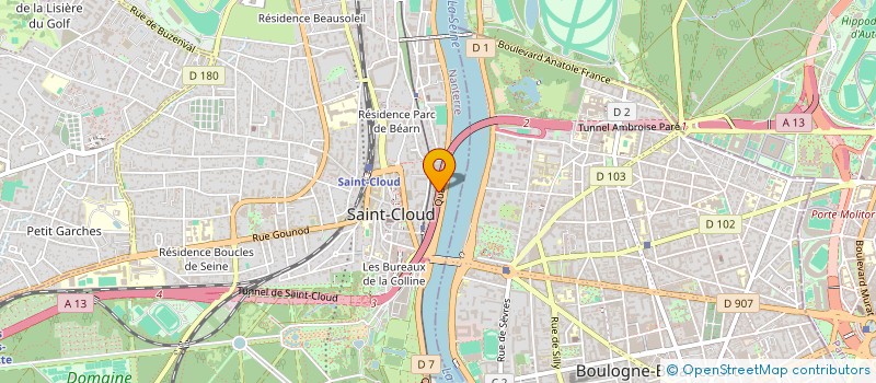 localisation de l'entreprise COMME COMMUNICATION à SAINT CLOUD