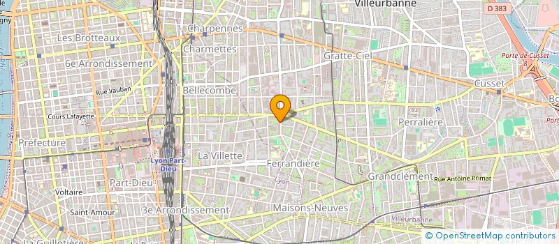 localisation de l'entreprise COMME CUL ET CHEMISE  VILLEURBANNE