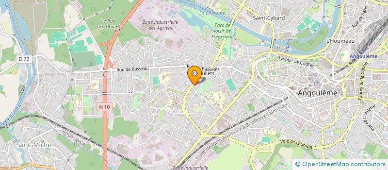 localisation de l'entreprise COMME DE RAISON  ANGOULEME