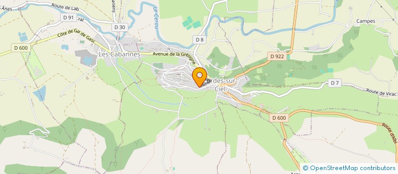 localisation de l'entreprise COMME DES GOSSES à CORDES-SUR-CIEL