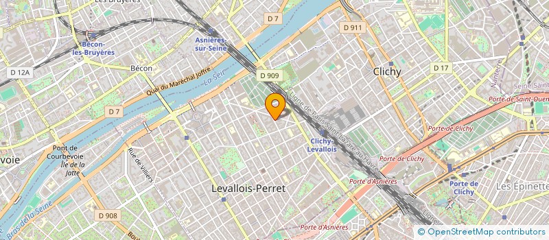 localisation de l'entreprise COMME J'AIME à LEVALLOIS-PERRET