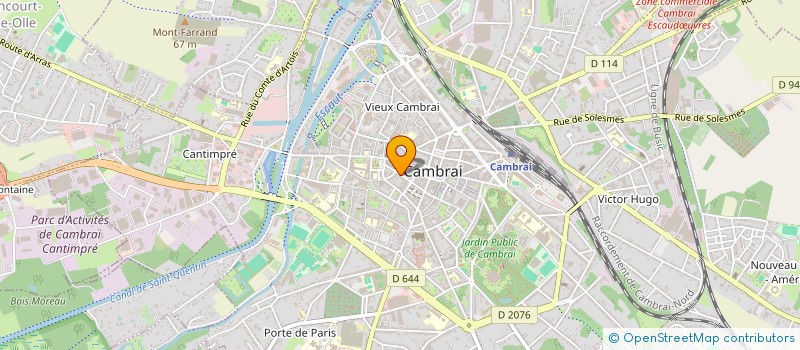 localisation de l'entreprise COMME JE SUIS BELLE à CAMBRAI