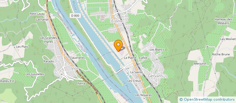 localisation de l'entreprise COMME L'HAUT QUI COULE  EROME