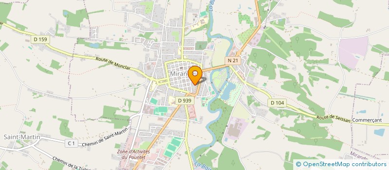 localisation de l'entreprise COMME L 'OISEAU  MIRANDE